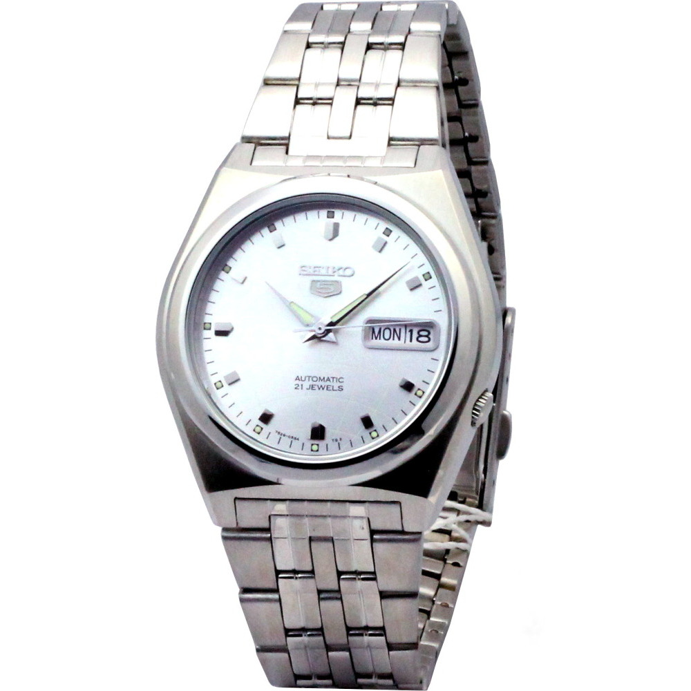 SEIKO 盾牌5號極簡都會機械腕錶(SNK661K1)-銀白/39mm