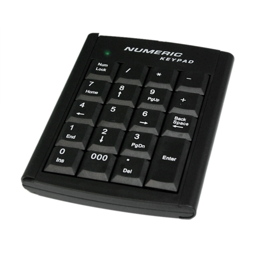 逸奇 e-kit NK-018 超薄19鍵 USB 商用數字鍵盤