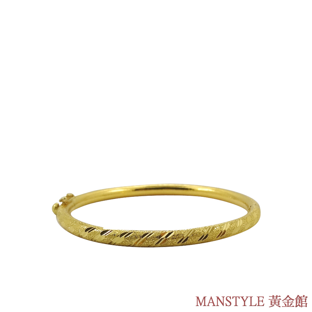 MANSTYLE 刻劃情緣黃金手環 (約3.50錢)
