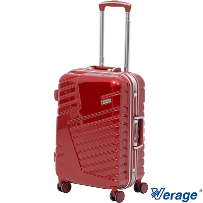Verage 維麗杰 20吋科技炫彩深框旅行箱 (紅)