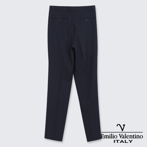 Emilio Valentino 范倫提諾超柔打摺西褲-深藍
