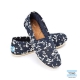 TOMS 經典碎花懶人鞋-女款(深藍) product thumbnail 1