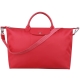 LONGCHAMP Le pliage Neo 尼龍短把手提/斜背兩用水餃包(大/芙蓉紅) product thumbnail 1