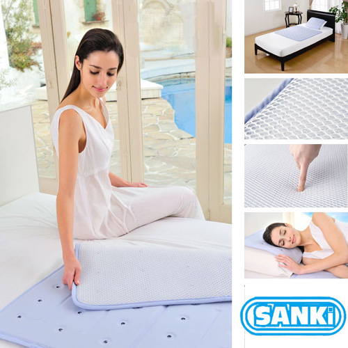 日本SANKi 散熱加強冰涼床墊組-1床墊+2枕墊