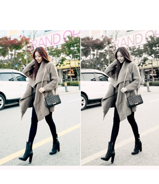 La Belleza韓版細腿九分棉純黑彈性美體褲內搭褲