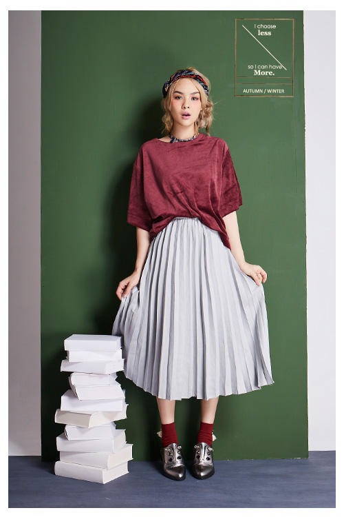 平底鞋MISS 21摩登簡約小牛皮平底尖頭紳士平底鞋－銀