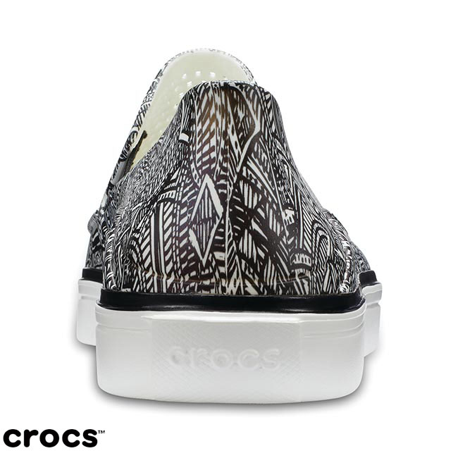 Crocs 卡駱馳 (男鞋) 都會街頭洛卡花紋便鞋 204966-066