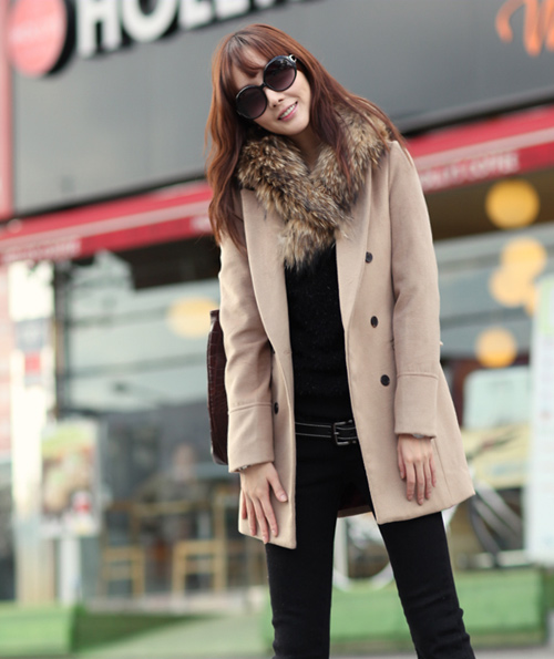 【ROANN Korea】飽和亮系羊毛長版西裝外套 (共五色)