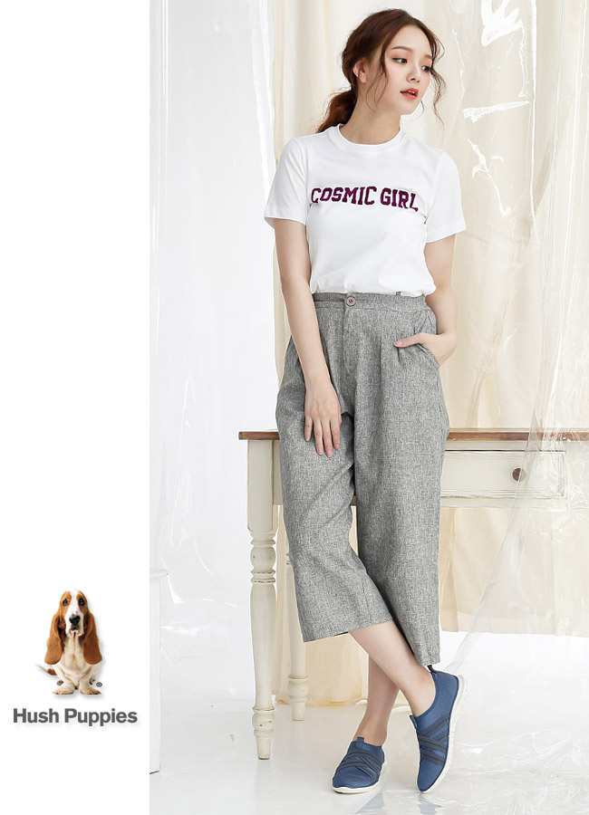 Hush Puppies TRICIA 軟Q健走鞋-藍色