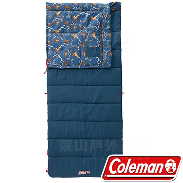 Coleman CM-32341海軍藍 COZY II信封型睡袋適溫10度睡蛋/化纖寢袋