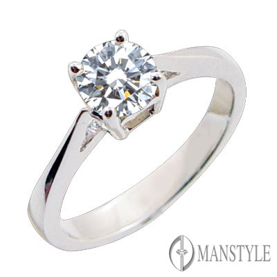 MANSTYLE「四方納福」0.50ct 八心八箭鑽戒