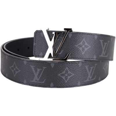 LV M9043 MONOGRAM 品牌字母釦雙面皮帶(黑色) @LV路易威登必買