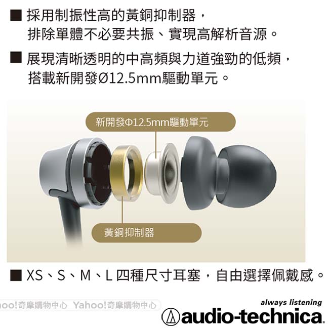 鐵三角 ATH-CKR50 高音質密閉型耳塞式耳機