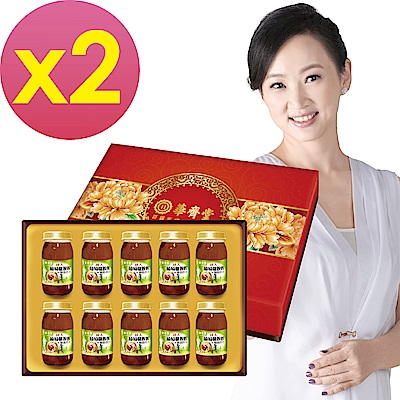 華齊堂 成人葡萄糖胺飲+龜鹿四珍禮盒(60mlx10瓶)2盒