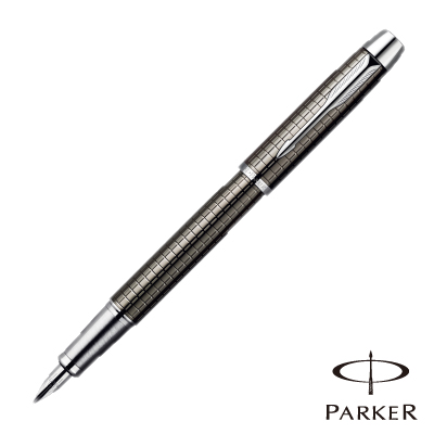 PARKER 派克 IM 時尚系列 鈦金格紋 鋼筆