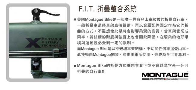 Montague Navigator 700C折疊式27段變速通勤旅行車(海軍藍)