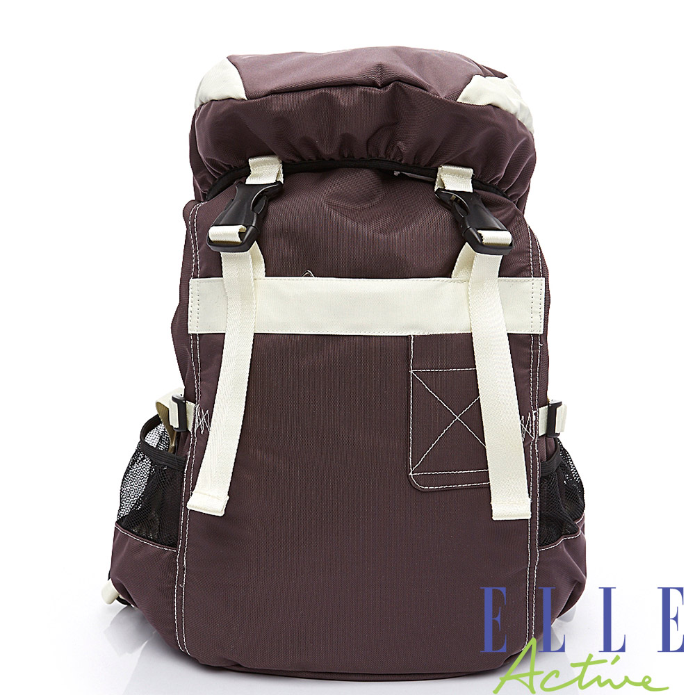 ELLE- First Light 曙光系列-袋蓋後背包-咖紫色