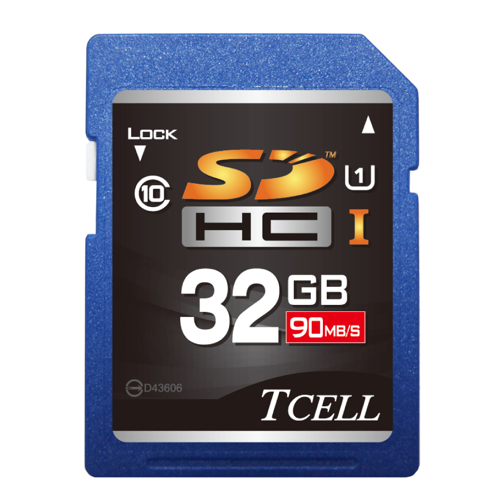 TCELL冠元 SDHC UHS-I 32GB 90MB/s高速記憶卡 Class10