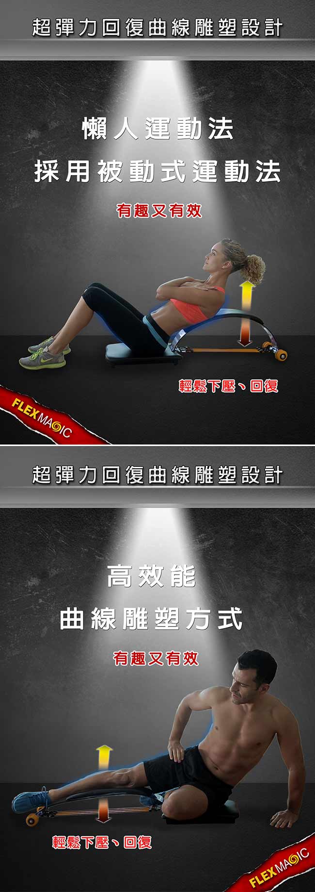 Magic Flex黑旋風全方位美體健身雕塑機