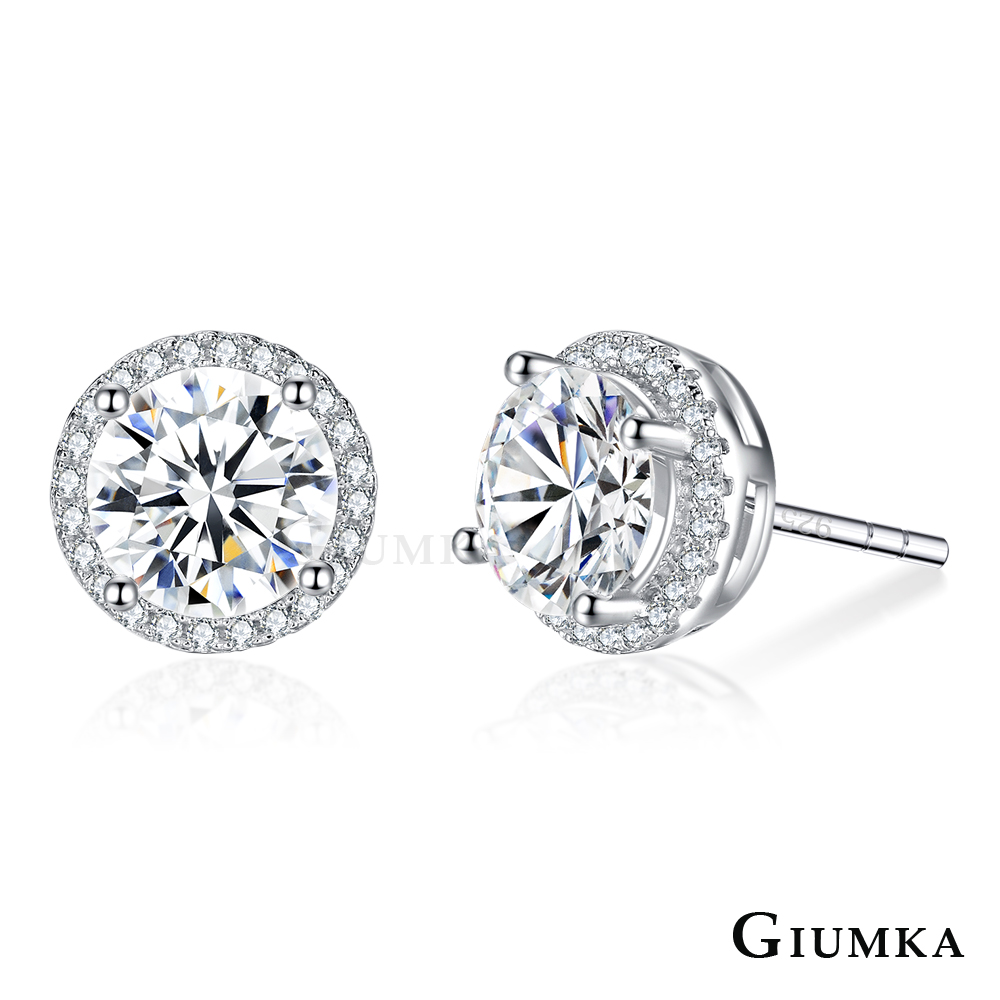 GIUMKA 925純銀耳環針式 典雅魅力-共2色