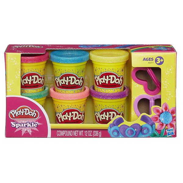 培樂多Play-Doh 創意DIY黏土閃亮黏土六色黏土組 A5417