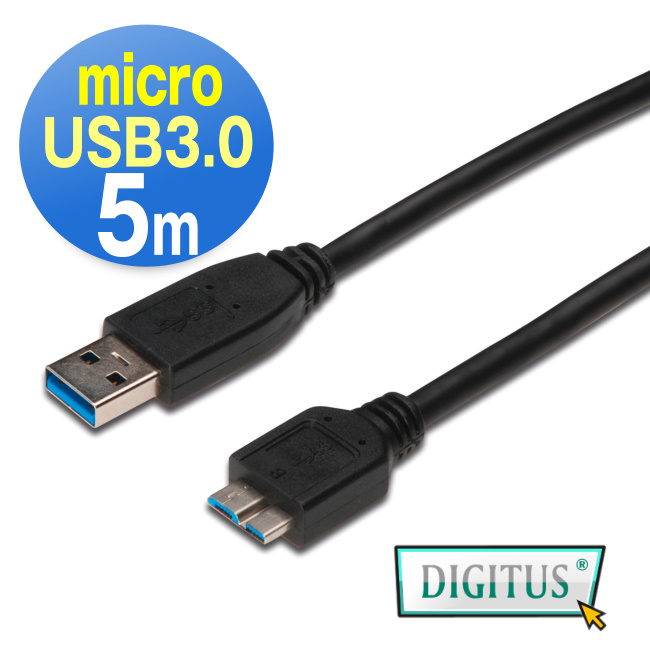 曜兆DIGITUS USB3.0 A 公轉micro B公線*5公尺