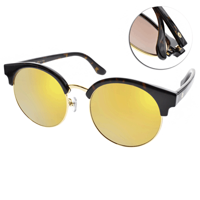 Go-Getter太陽眼鏡 韓系貓眼框/琥珀棕-水銀黃#GS4004 C6