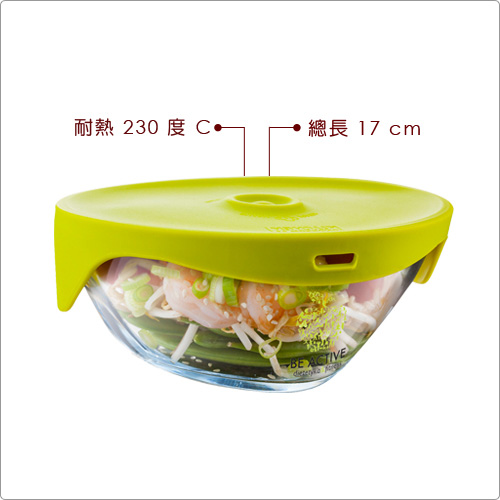 TK 玻璃蒸煮盒(綠0.5L)