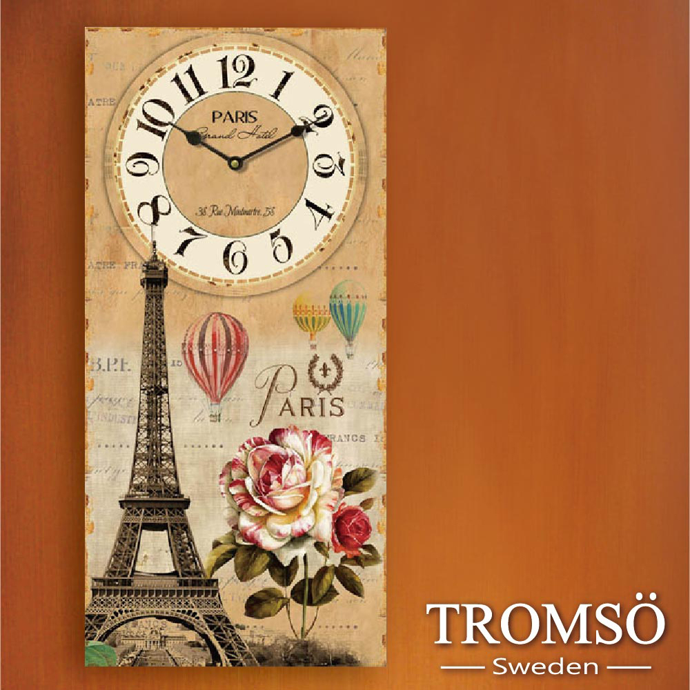 TROMSO無框畫時鐘-巴黎之旅(直式)