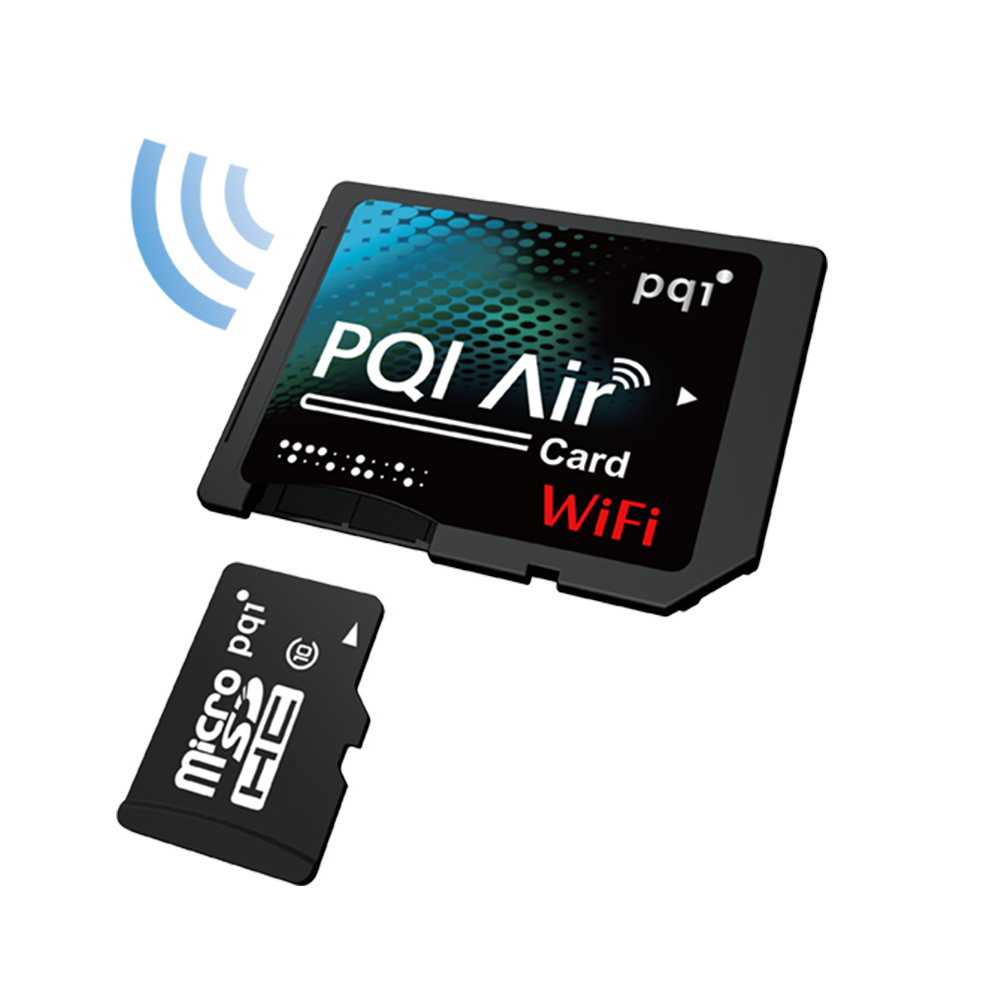 PQI 勁永 Air Card 無線網路記憶卡 A200+C10 microSDHC16G