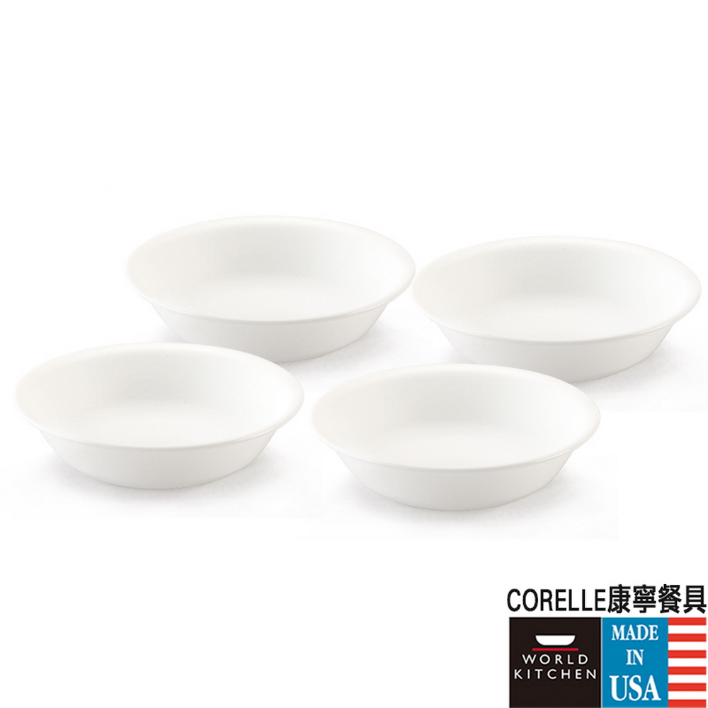 【CORELLE 康寧】純白4件式餐盤組 N-D06