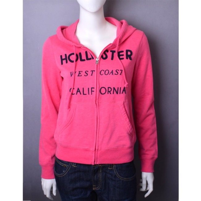 HOLLISTER Co. 貼布LOGO長袖外套-粉紅