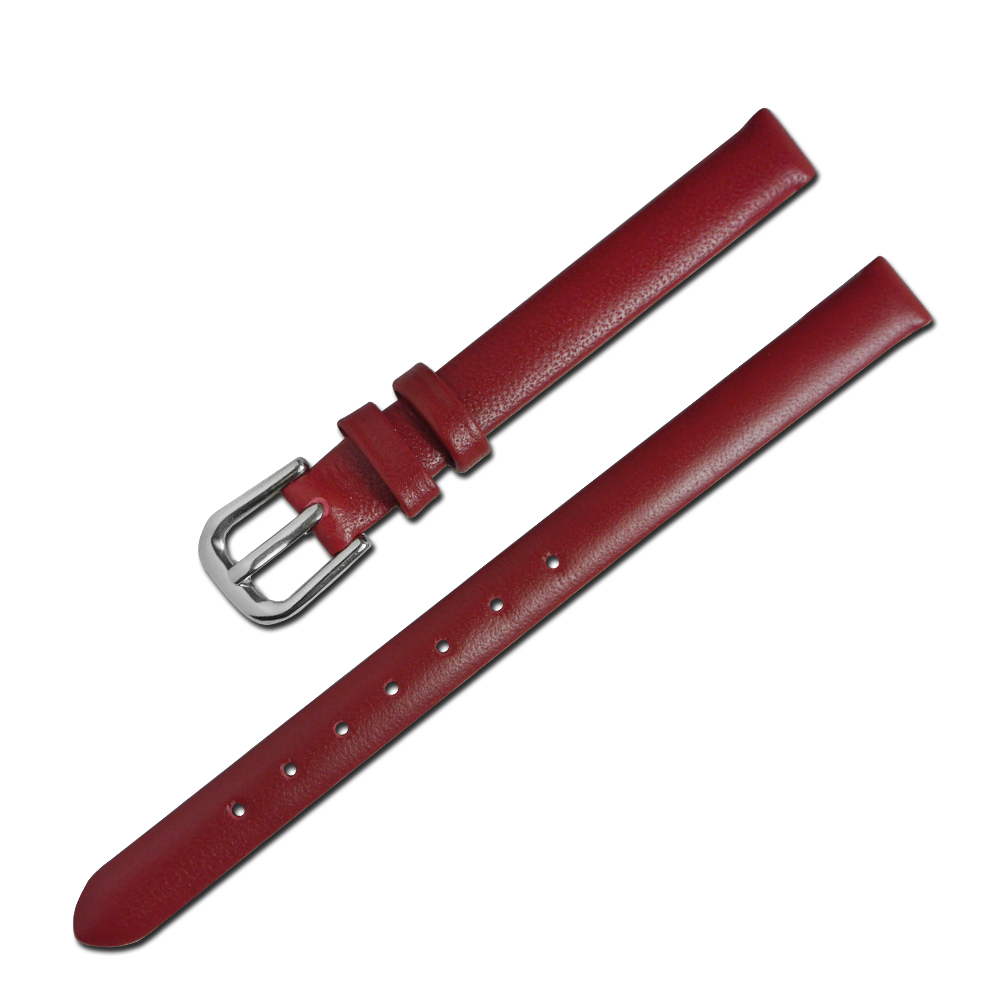 Watchband / 小巧典雅別緻舒適真皮錶帶 紅色