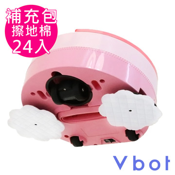 Vbot 蛋糕機掃地機專用3M濾網2入+動感擦地組+擦地棉24入