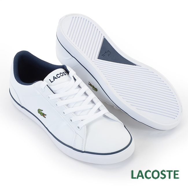 LACOSTE 女用休閒鞋-白/藍