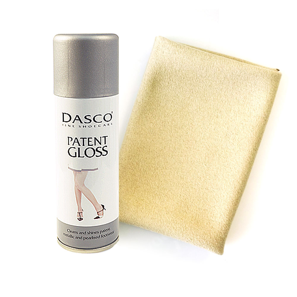 足的美形  英國Dasco皮革漆皮專用潔護劑+布組