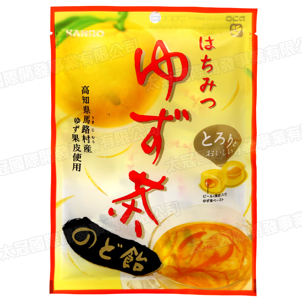 KANRO甘樂 蜂蜜柚子茶喉糖(80gx2包)