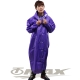 JUMP新二代前開素色雨衣+通用鞋套黑色-紫色 product thumbnail 1