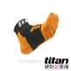 【Titan】全新科技機能運動襪．全方位球類運動襪．黑/橘(3雙入) product thumbnail 1