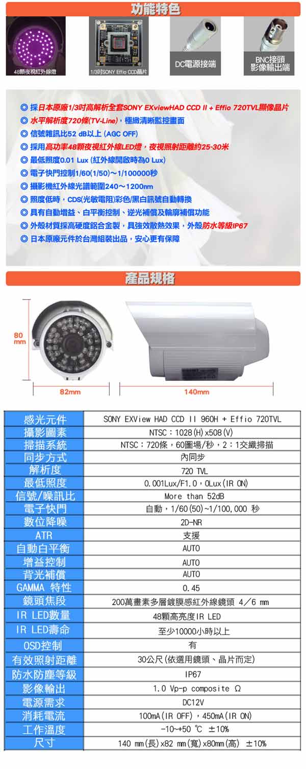 監視器攝影機 - KINGNET 士林電機 1080P 4路主機+720條2支SONY晶片