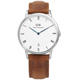 DW Daniel Wellington Dapper經典羅馬真皮手錶-白x淺咖啡34mm product thumbnail 1