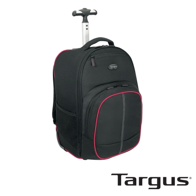 Targus Compact 16 吋拉桿電腦後背包-黑紅款