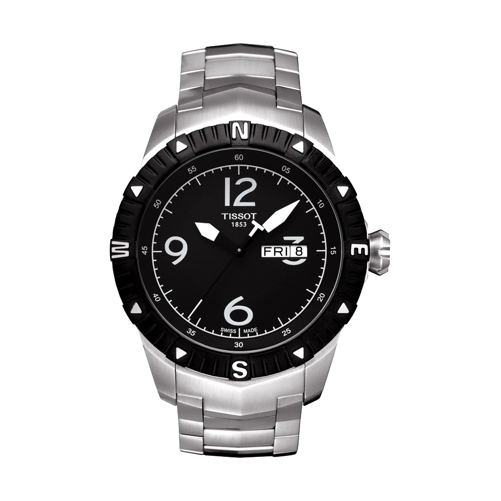 TISSOT 天梭 官方授權 T-Navigator 霸氣型男機械腕錶-黑/44mm