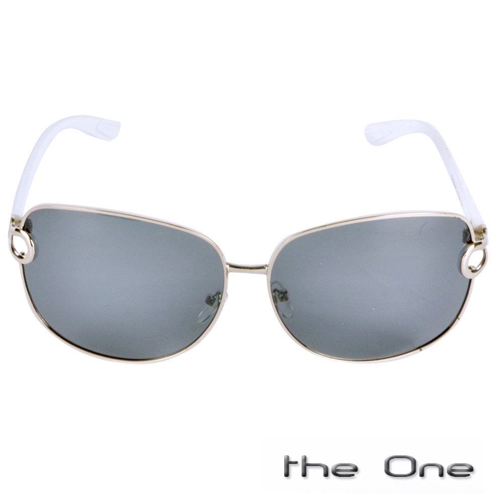 THE ONE 金屬流線造型顯瘦光學眼鏡  銀色