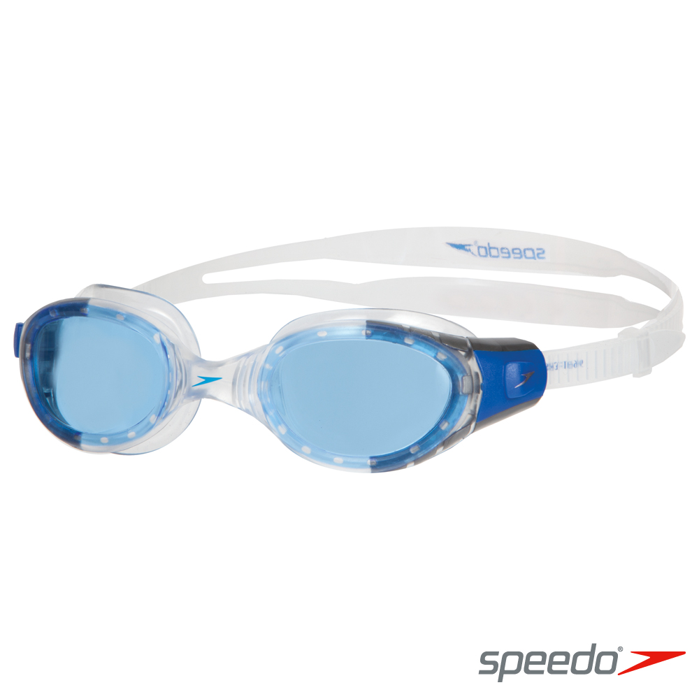 SPEEDO 成人 進階型泳鏡 Futura BioFUSE 透明-藍