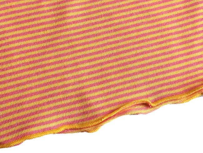 Annys鮮豔黃繩索造型條紋無袖短版上衣*4370黃