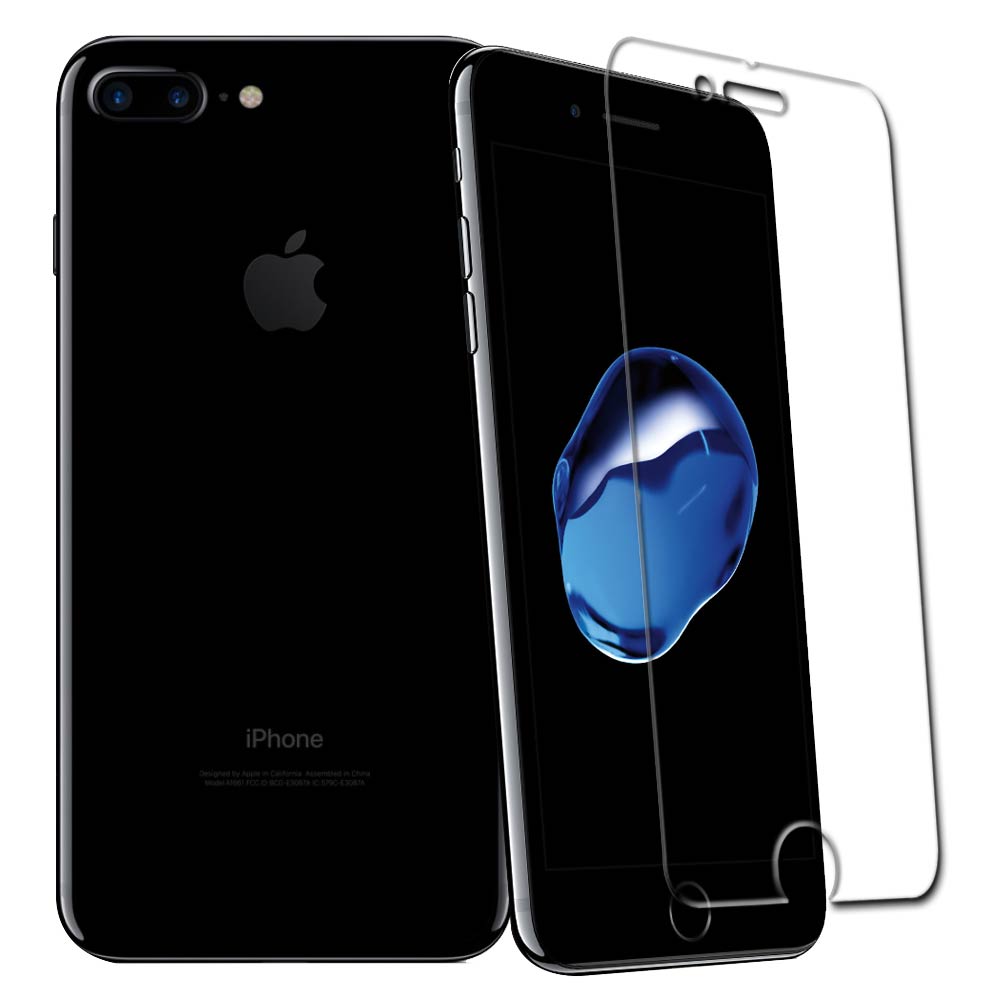Yourvision iPhone 7 Plus 鋼化玻璃膜(非滿版)+抗污防指紋機身背膜