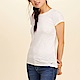 HCO Hollister 經典標誌設計短袖素色T恤(女)-白色 product thumbnail 1