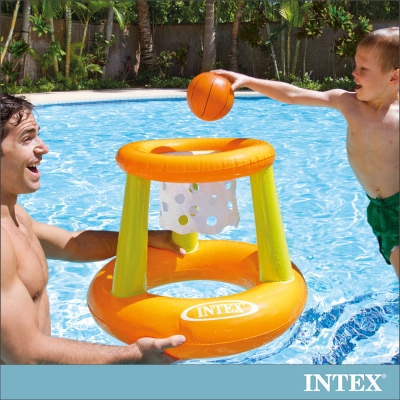 INTEX 幼童投籃充氣玩具/水上籃球架 (58504)