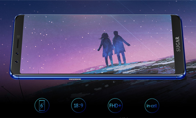 SUGAR S11 6吋全螢幕2000萬四鏡雙廣角人工寶石手機